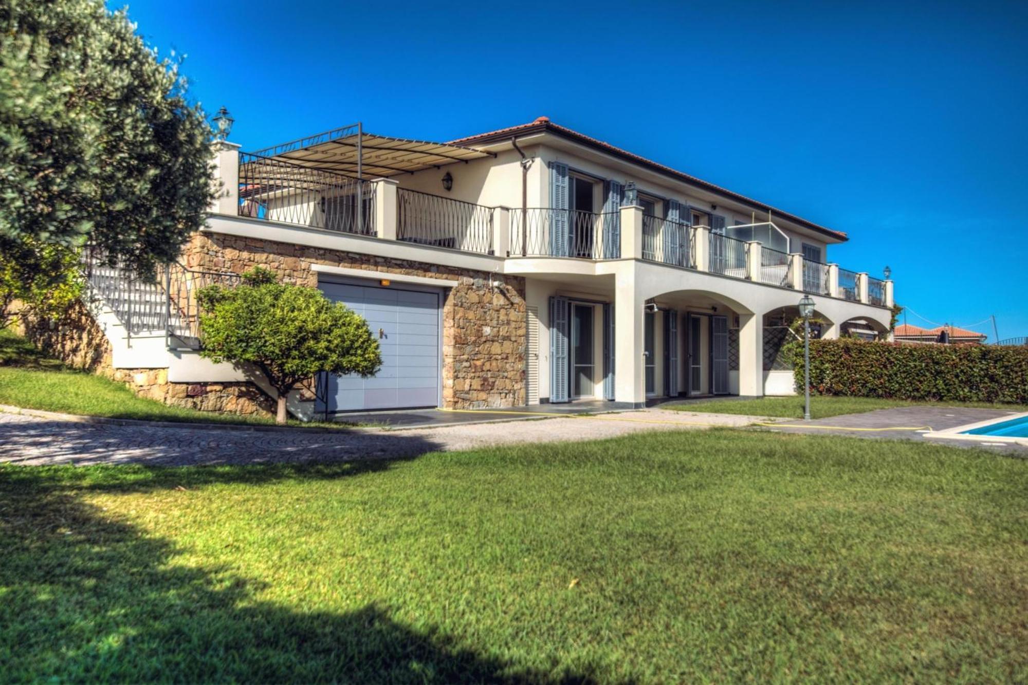 Villa Lucia Riviera Dei Fiori Pool - Happy Rentals Sanremo Exterior foto